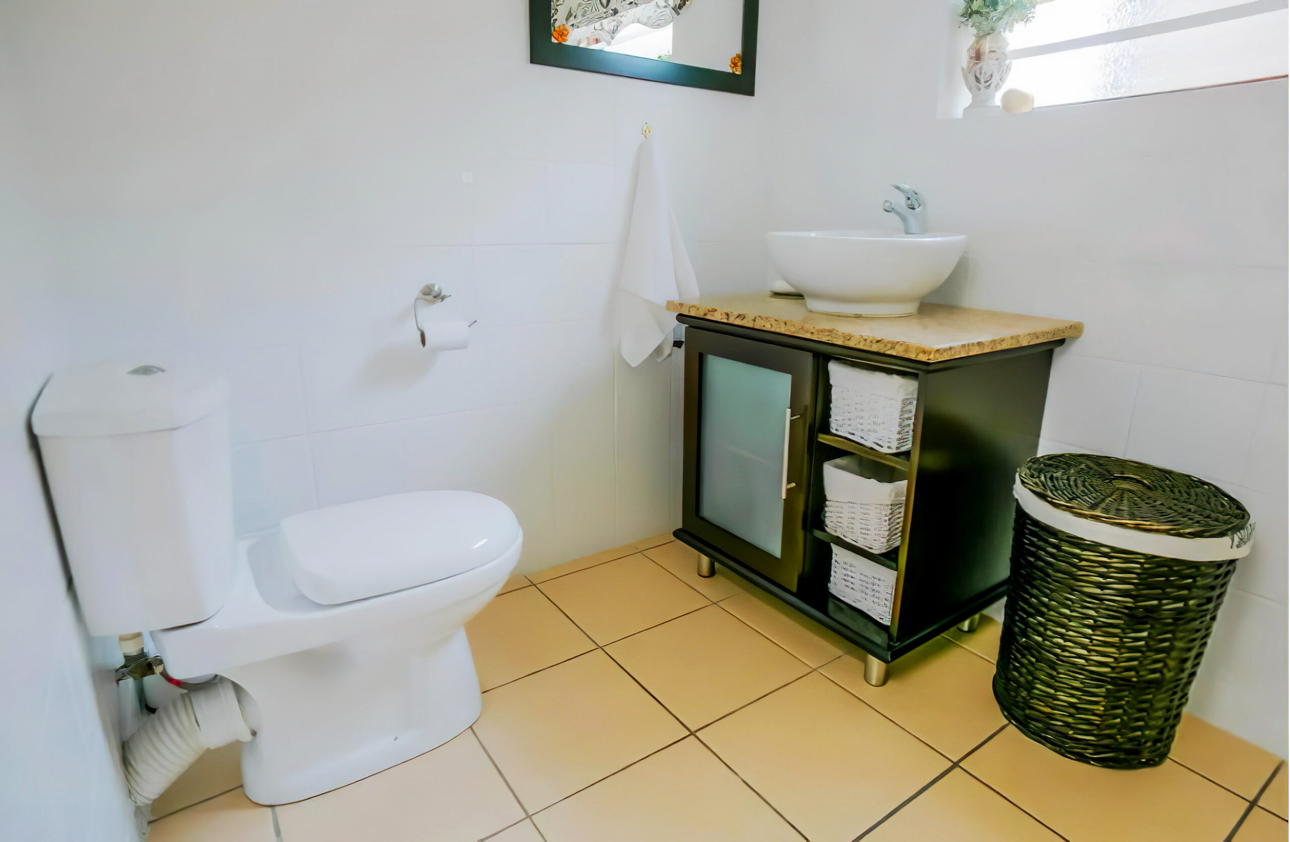 Main bedroom en-suite bathroom vanity Surf n Sea Jeffreys Bay
