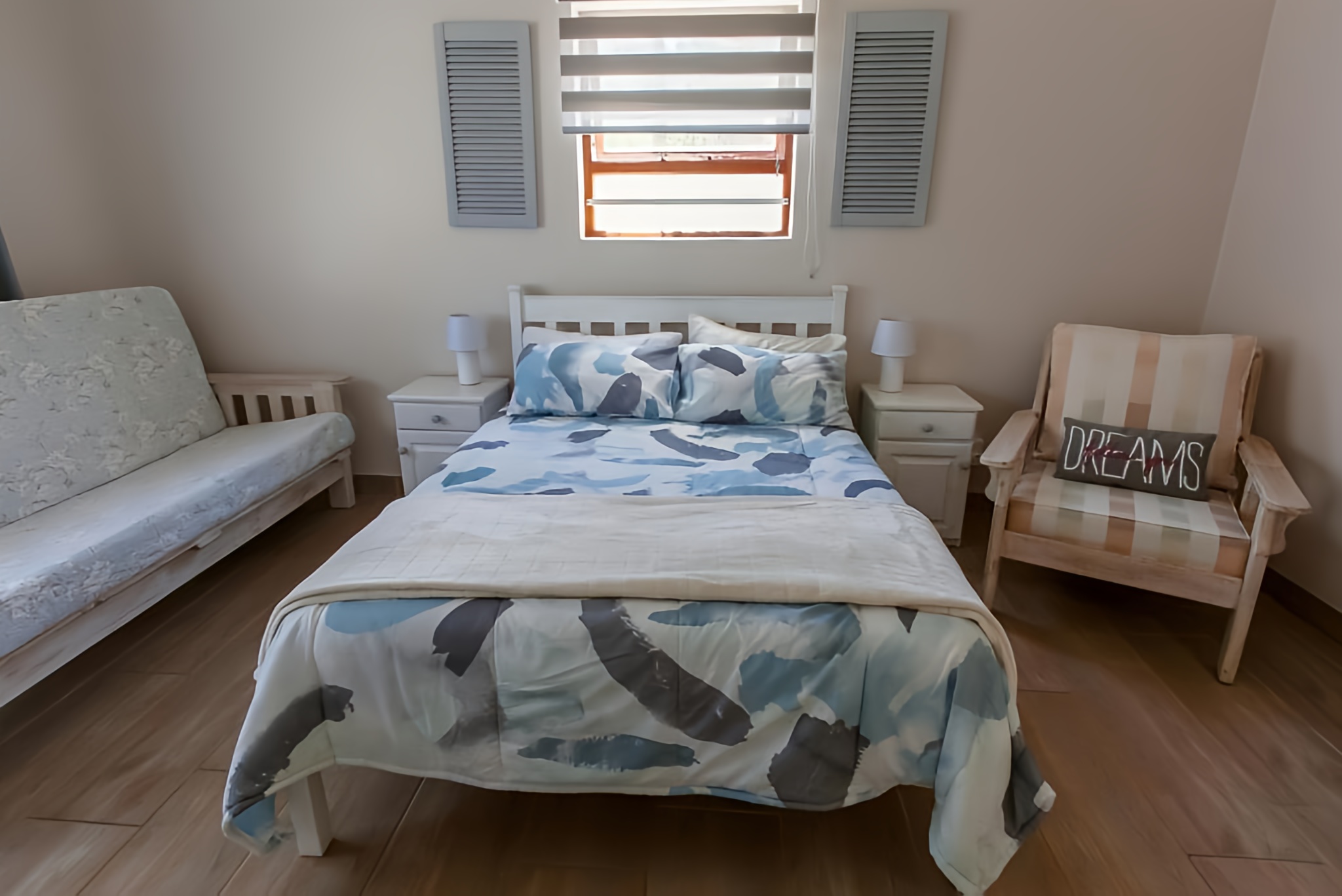 Family Haven flexible Bedroom 2 double bed at Surf n Sea Jeffreys Bay